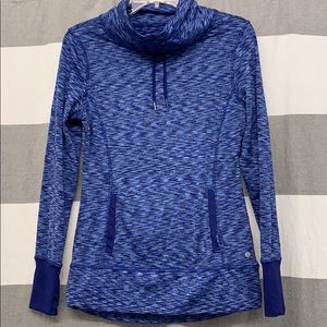 Blue Multicolor Workout Pullover